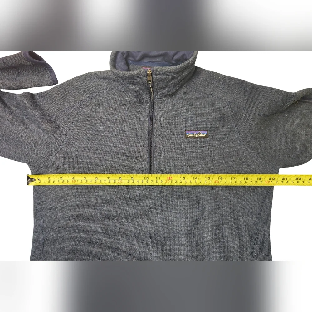 Patagonia Women's Blue Heather 1/4 Zip Pullover Better Sweater Fleece Sz M/L - Picture 6 of 9